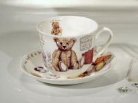 Roy Kirkham Jumbotasse mit Unterteller Lost Bears