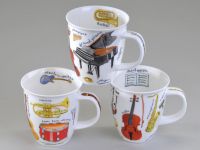 Dunoon Becher Nevis -Making Music- Fine Bone China
