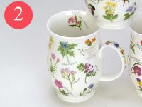Porzellan Teebecher / Kaffeebecher Dunoon Suffolk - Wild Flowers -