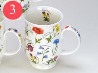 Porzellan Teebecher / Kaffeebecher Dunoon Suffolk - Wild Flowers -