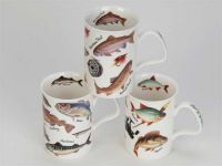 Porzellan Teebecher / Kaffeebecher Roy Kirkham Lancaster -Fishing-