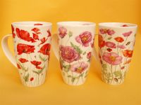 Dunoon Henley Porzellanbecher -Poppies-