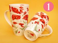 Dunoon Henley Porzellanbecher -Poppies-