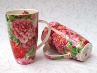 Dunoon Henley Porzellanbecher -Kew- Rosen