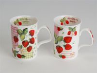 Roy Kirkham 2x Becher Strawberry Garden Lancaster