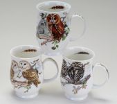 Porzellan Teebecher Kaffeebecher Dunoon Suffolk Owls Eulen