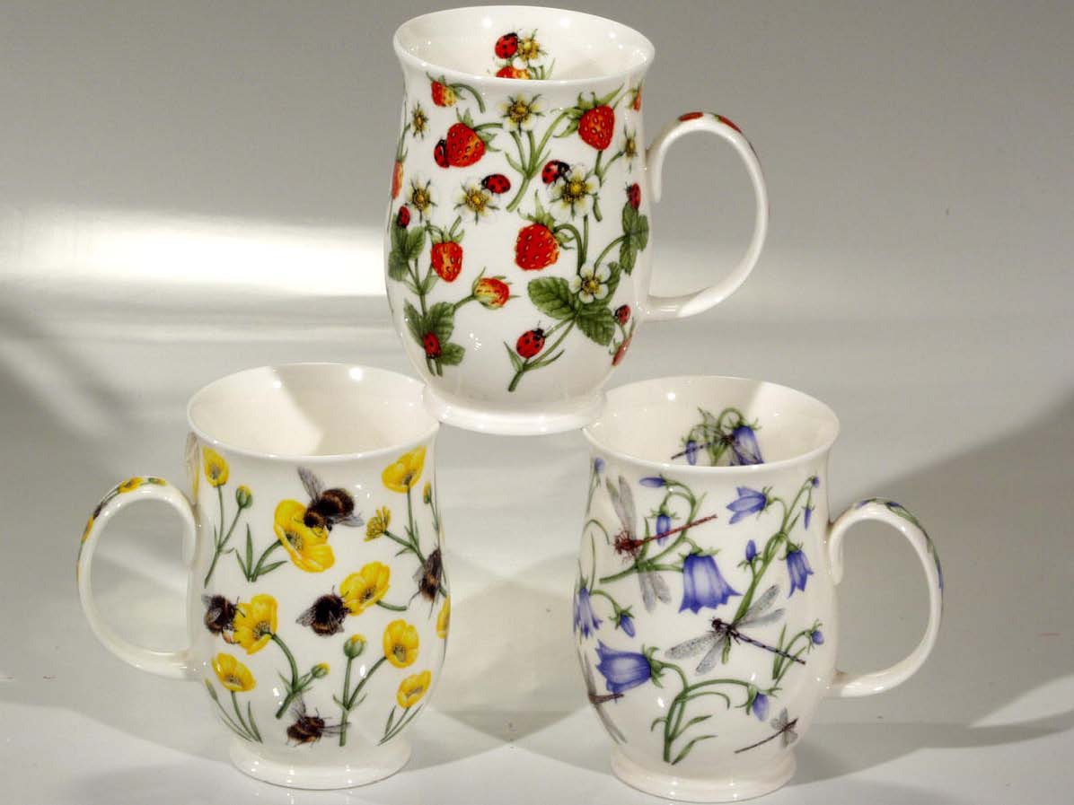 Dunoon Suffolk Dovedale Blumen Kaffee Becher Porzellan Tasse Mug