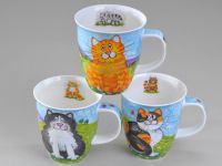 Dunoon Becher Nevis -Happy Cats- Katzen