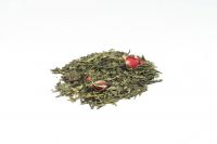 Wildkirsch-Marzipan aromatisierter grüner Tee