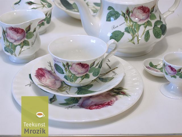 Redoute Roses Roy Kirkham Porzellan Gedeck 3-teilig